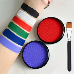 ชุดสีเพ้นท์หน้า 30 กรัม สีเพ้นท์หน้าและตัวแบบใช้น้ำ พาเลทแต่งหน้าเพ้นท์สีเดียว พาเลทแต่งหน้าสำหรับคอสเพลย์ พาเลทแต่งหน้าเอฟเฟกต์พิเศษ แต่งหน้าโจ๊กเกอร์และซอมบี้