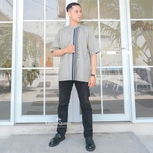 EmmaQueen - Koko Pria Dewasa Arsa Lengan Pendek Premium Toyobo M/XXXL Variasi Unik Poliflex Flock