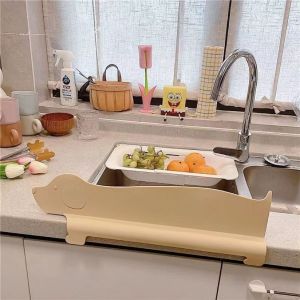 Bồn rửa nước-chặn giá để đĩa Bồn Rửa Nhà Bếp baffle hồ bơi Countertop tấm chắn bùn
