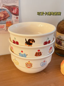 ชามซุปดินเผาความจุขนาดใหญ่สำหรับนักเรียนหอพักผู้หญิง ชามน้ำซุปสต็อกใหม่ 2025 ดีไซน์ทันสมัย ​​ชามอาหารเช้า