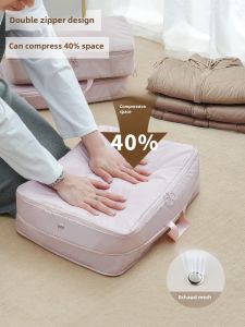 Double Zipper Travel Moisture-Proof Clothes Bag Luggage Storage Fantastic down Jacket Special Buggy Bag Compression