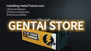 GENTAI POWER Bluetooth LiFePO4 Battery 12V 280Ah Original Lithium Battery Built-in BMS Rechargeable Solar Batteries