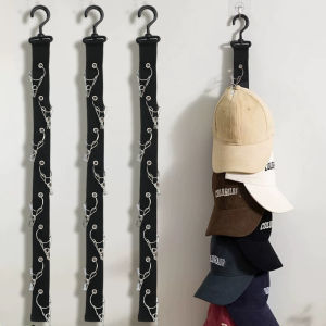 1/3PCS Hanging Hats Hooks 8 Clips Coat Clip Multi-Purpose Hooks Wardrobe Storage Hanger Closet Organizer Caps Rack Free Punch Hats Holder