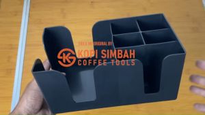 Plastic Cup / Spoon / Straw / Tissue Holder Serbaguna Rak Bar Stand Tempat Penyimpan Paper Cups Tisu Sendok Sedotan Dan Gelas Plastik