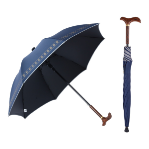 Qingshuang Mahogany Solid Wood Walking Stick Gift for the Elderly Hiking Walking Stick Lightweight Non Slip Door Frame Sun Protection Strong Crutch Umbrella