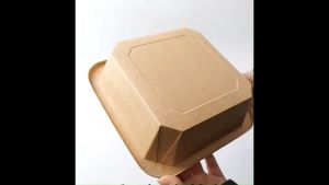 กล่องข้าวกระดาษ พร้อมฝาปิด Japanese Style แพคละ 10ชุด กล่องใส่อาหาร มีหลายขนาดให้เลือก กล่องข้าว