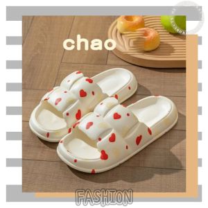 Psion ใหม่ - รองเท้าแตะพื้นนุ่มรองเท้าแตะแฟชั่น ลวดลาย สดใส สไตล์เกาหลี 🎉