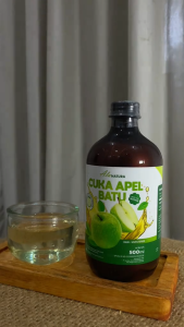 Cuka Apel Hijau Batu Apple Cider Vinegar With Mother & Organik 500 ml Unfiltered Diet & Detoks