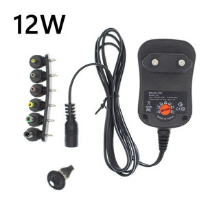 AC Adaptor Adjustable 3-12 Volt Adaptor Adjustable Display Volt Multi Jack Universal 12W AC Power Adapter Charger For ASUS Lenovo Sony Toshiba Laptop / PSP Konsol Permainan / Walkman / cameras cctv / router / Alat Cukur Rambut Elektrik