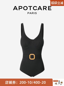 APOTCARE 2025 New Womens Slimming Fashion Backless Thermal Swimming Suit Cover-Up Casual One-Piece Swimwear with Steel Support