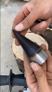 32/50mm Firewood Log Splitter Sturdy High-Carbon Steel Wood Log Splitter Screw Cones Drill Bit Electric Splitting Wood Tool
