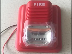 Sound & Strobe Fire Alarm Sound Alert LED Flash Warning Alarm System Sound and Light Siren