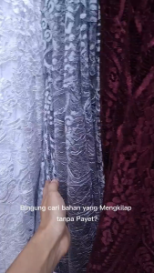 kain brokat semi francis glossy isi 25 meter bahan kebaya brukat francis brukat panel halus