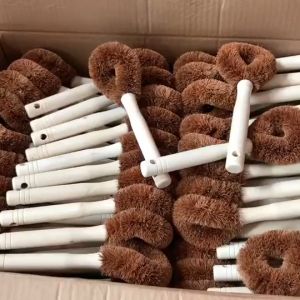 แปรงทำความสะอาดกระทะ แปรงขัดกระทะ แปรงขนมะพร้าวล้างกระทะ