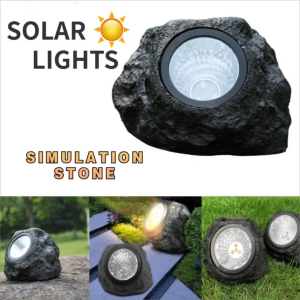 Courtyard Landscape Spotlight Outdoor Lighting Courtyard Imitation Stone Landscape Lamp Waterproof Resin Rock Stone Solar Lam