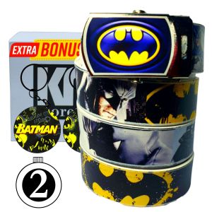 Ikat pinggang/Sabuk anak TK/SD bahan berkualitas karakter Batman 05.Trendi dan kekinian utk fashion.