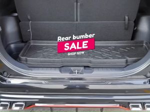 กันรอยท้าย สแตนเลสยิงทราย HONDA HR-V 2014 2015 2016 2017 2018 2019 2020 2021  (Rear bumper) ของแต่ง ชุดแต่ง ชุดตกแต่งรถยนต์