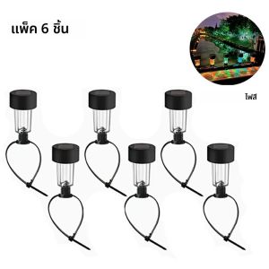 ไฟสระว่ายน้ําพลังงานแสงอาทิตย์ 6/12 แพ็ค กันน้ํา LED แสงโดยรอบสําหรับรั้ว สวน ลานบ้าน ทางเดิน ระเบียง โคมไฟตกแต่งกลางแจ้ง