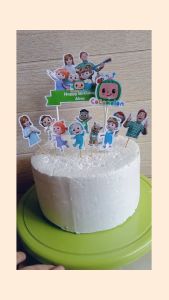 Aksesoris Kue Ulangtahun Tema Baby John Cocomelon Bisa Request Nama