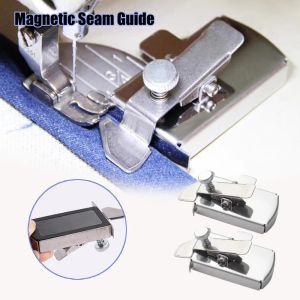 1pcs Multifucntional Magnetic Seam Guide Sewing Machine Gauge Hemmer Guide Edge Locator for Industrial Sewing Machine Tools