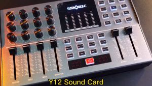 Siborie【Free OTG 】Y12 Mixer Bluetooth sound card Digital live soundcard dilengkapi dengan kabel OTG Pengiriman cepat