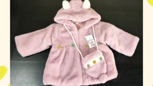 Jaket Anak Perempuan/ Jaket Bayi Bulu Tebal Hoodie Anak IMPORT/ Jaket Anak Bayi JK25 LYME