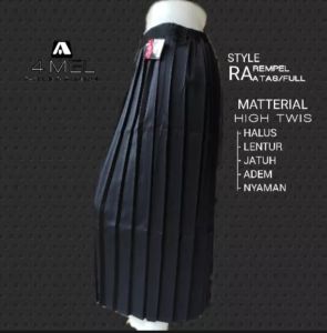 ROK HITAM REMPEL FULL SERAGAM SEKOLAH SD KAIN KATUN DRILL DAN HIGH TWISS