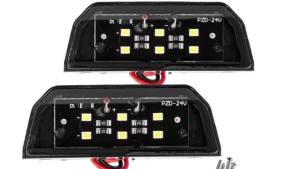 2 Chiếc 3W LED Trắng Biển Số Đèn Cho Ô Tô Xe Tải Xe Kéo Xe Máy Đa Năng 12V 24V Bên Cột Mốc Ánh Sáng Thay Thế