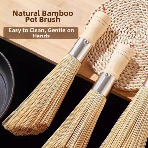 Natural Bamboo Pot Scrubber