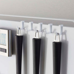 【Free Shipping】10Pcs Kitchen Bathroom Rack Plastic Hook Single Hanger Narrow Mouth Small Flat Hook