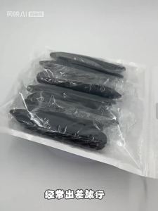 1/3/5Pcs Portable Black Full-head Manual Folding Travel Toothbrush Medium Bristles Microfiber Unscented Easy To Clean
