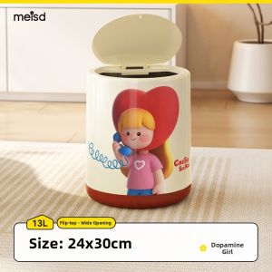 MEISD | High-end Portable Covered Trash Can