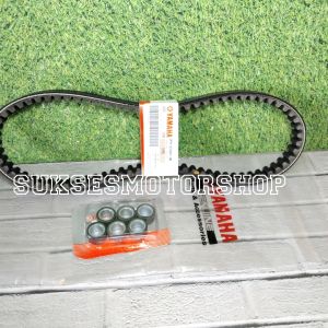 vanbelt v-belt vanbel fanbel assy + roller set yamaha mio m3 mio soul gt 125 xride 125 fino f1 125