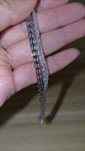 YLMyself 925 Silver Tennis Bracelet For Men & Women 3mm 4mm 5A Cubic Zirconia Full Pave Hip-Hop Rock Chain Jewelry