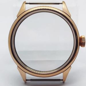 RICHUS ETA6497 Case 42mm Rose Gold Watch Case Fit ETA6497 6498 ST3600 ST3620 ST36 Movement Watch Accessories