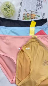 กางเกงในผู้หญิง ผ้านุ่ม ระบายอากาศดี เอวสูง เก็บพุง ใส่สบาย ไม่ม้วน ไม่กดทับ แพ็ค 3 ตัว ราคาสุดคุ้ม