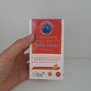 Viên uống hoạt huyết tiền đình Sakura hỗ trợ cải thiện các triệu chứng rối loạn tiền đình đau đầu mất ngủ - Hộp 30 viên