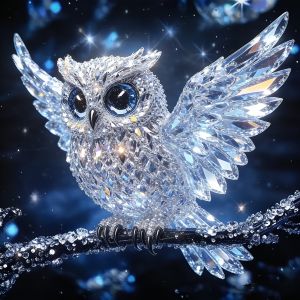Huacan Diamond Painting Crystal Owl Diamond Embroidery Animal New Collection 2025 Decorative Paintings