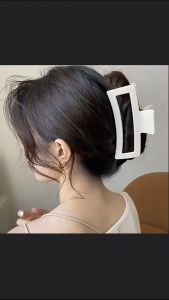 F4 Jepit Rambut Salon 12.5cm Model Kotak Bolong Warna Matte Jedai Doff SUPER JUMBO HMJ001
