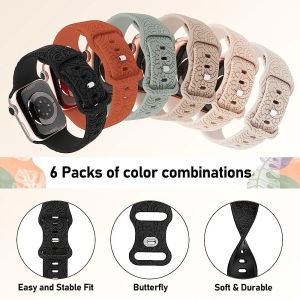 Engraved Floral Strap Infinix - Moi W1 45mm smart watch Silicone Solo Loop Strap Infinix - Moi ULTRA 49mm Watch Band