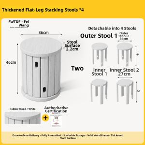 FWTDF | Durable Collapsible Round Stool
