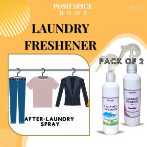 Laundry Freshener PACK OF 2: Posh Spice Scent Booster & Antibacterial Cabinet Spray