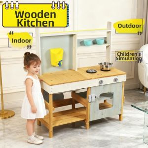 Wooden Outdoor Multifunctional Play Kitchen