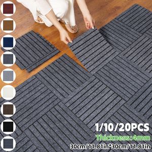 1/10/20Pcs Peel and Stick Carpet Tiles Self-Adhesive Square Soft Carpet Floor Tiles 12" X12" Carpet Easy Install DIY Floor Tile