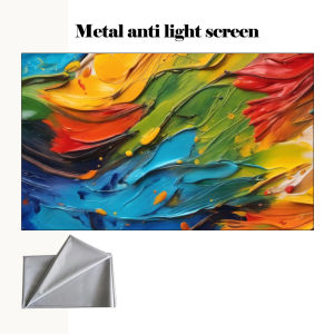 Metal anti glare screen allows for clear viewing during the day without worrying about reflections. Foldable for easy carrying