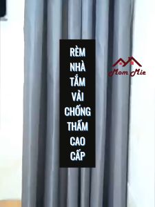 [Cao cấp] Rèm nhà tắm 2m vải Polyester dày chống thấm không thấy bóng sau rèm - G009 G010 G011