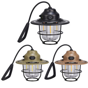 LED Camping Lantern Dimming Emergency Lamp 4 Light Modes Retro Camping Light IPX4 Waterproof for Outdoor BBQ Traveling