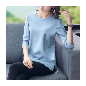 HUAXUNRAN | Loose and Slim-Fitting Summer T-Shirt for Middle-Aged Women