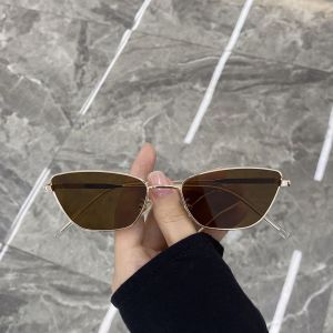 Fashion Cat Eye Sunglasses for Women Classic Anti-Reflective Vintage Square Metal Frame Sun Glasses Driving Eyewear UV400 Очки