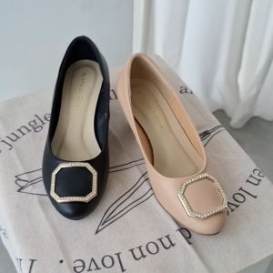 Nicholas Edison Wedge Yani sepatu kantor wanita pumps mewah slip on terbaru